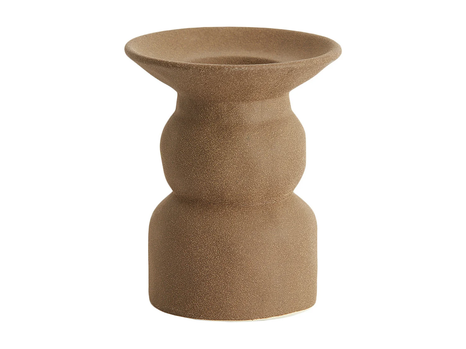 Bougeoir ATRANI - Ø12,5x15cm - Marron