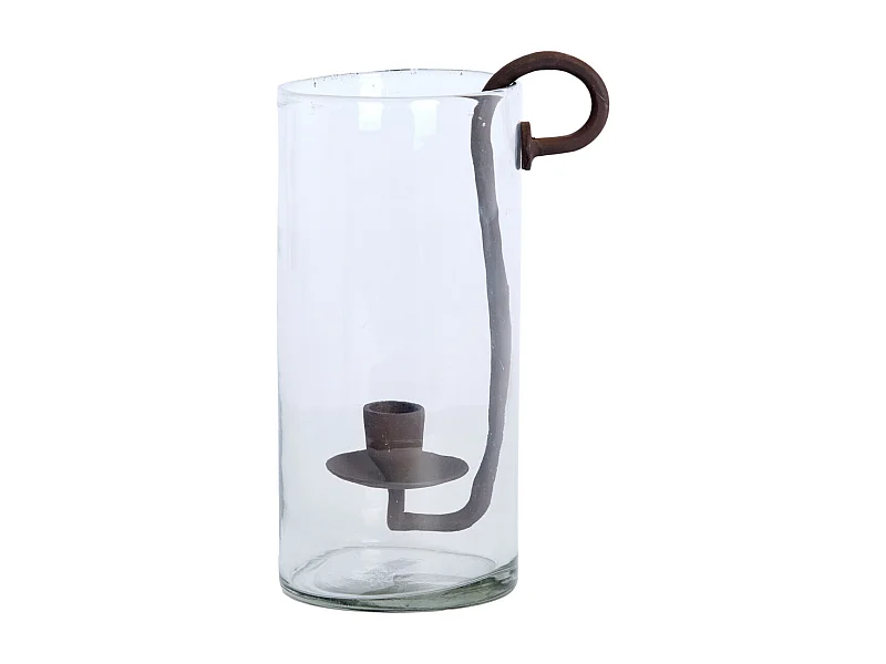 Lanterne DOLEGA - 17,5x13x28,5cm - Transparente