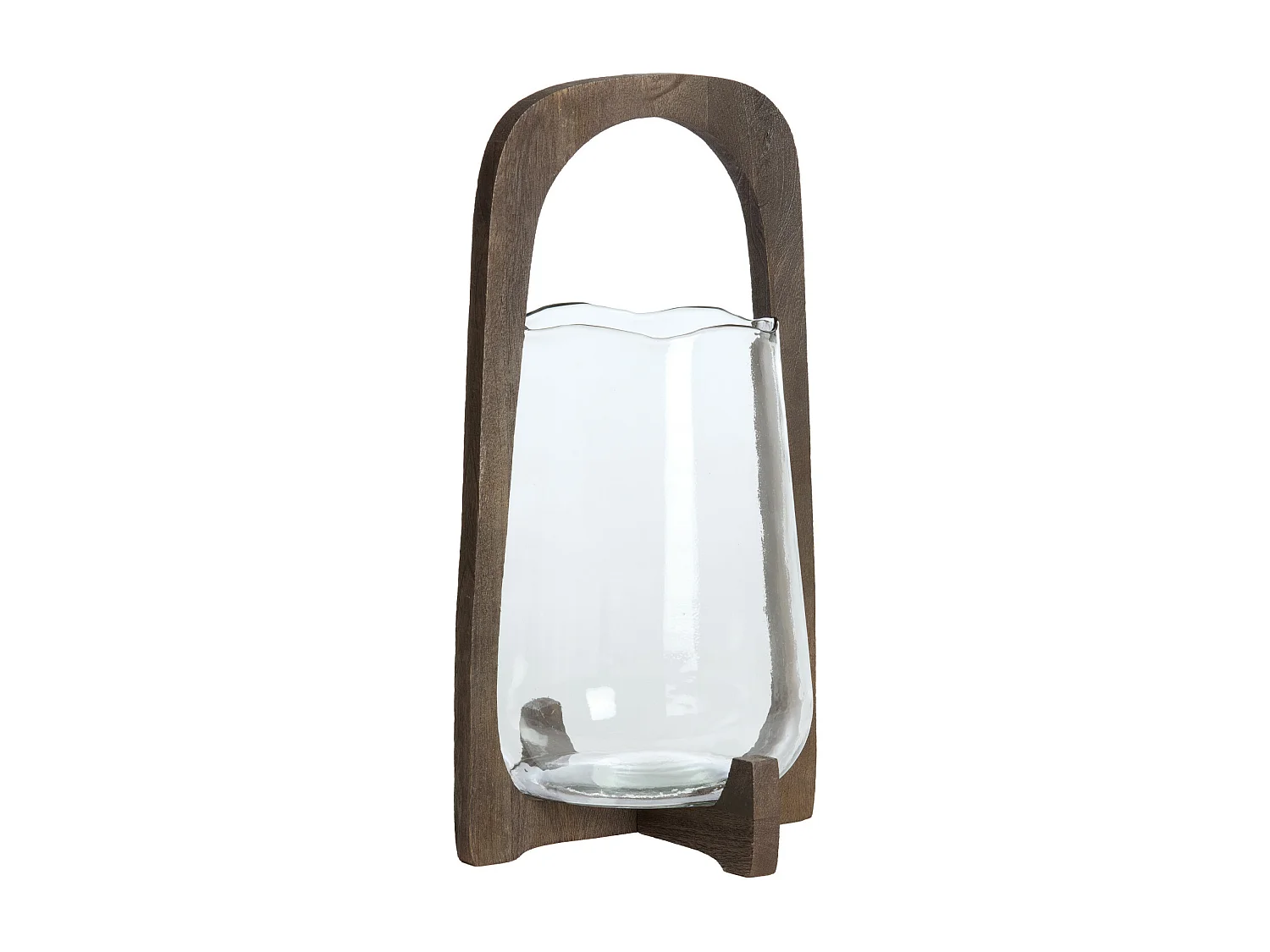 Lanterne ANOSY - Ø26x48cm - Marron