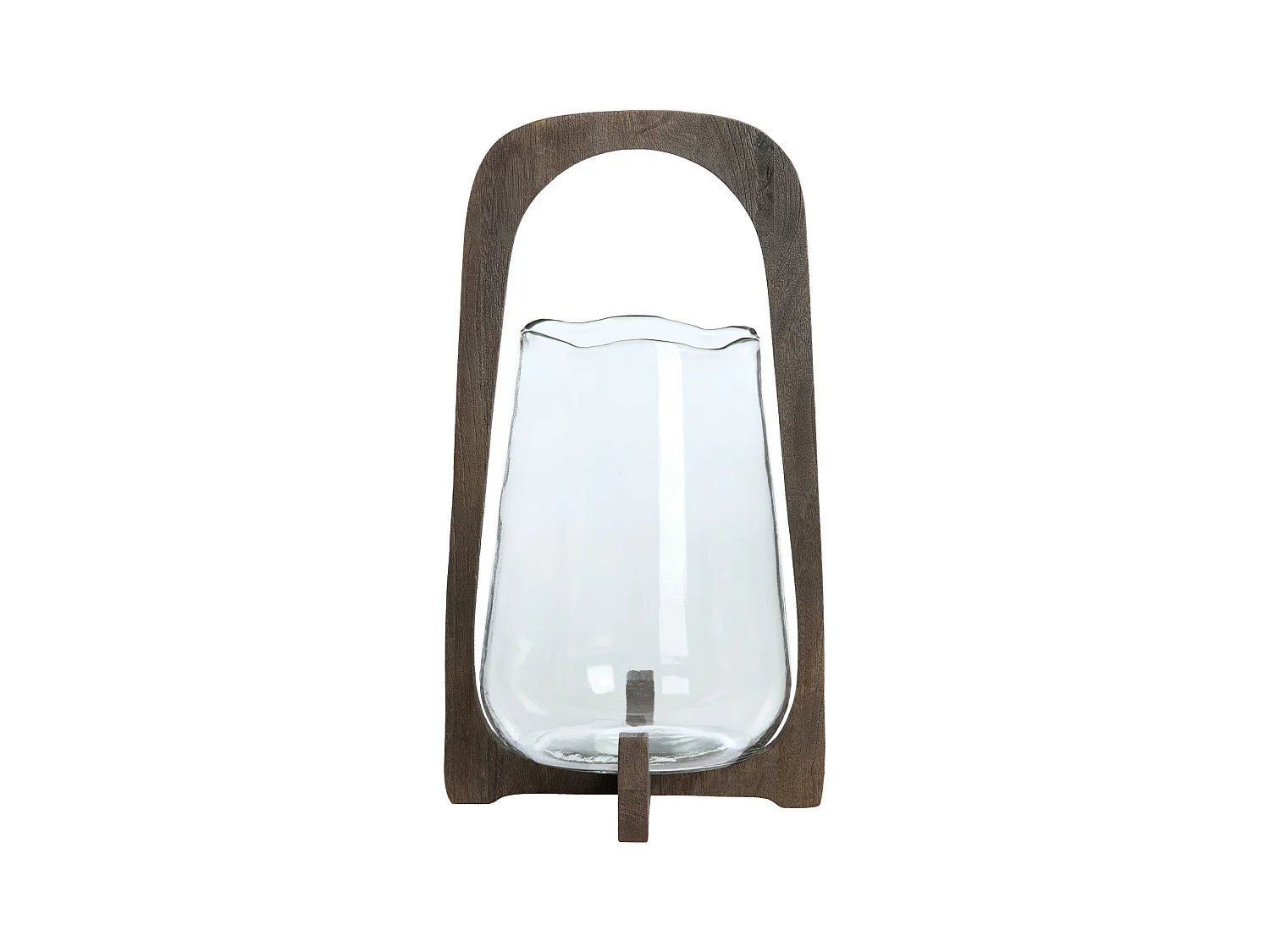 Lanterne ANOSY - Ø26x48cm - Marron
