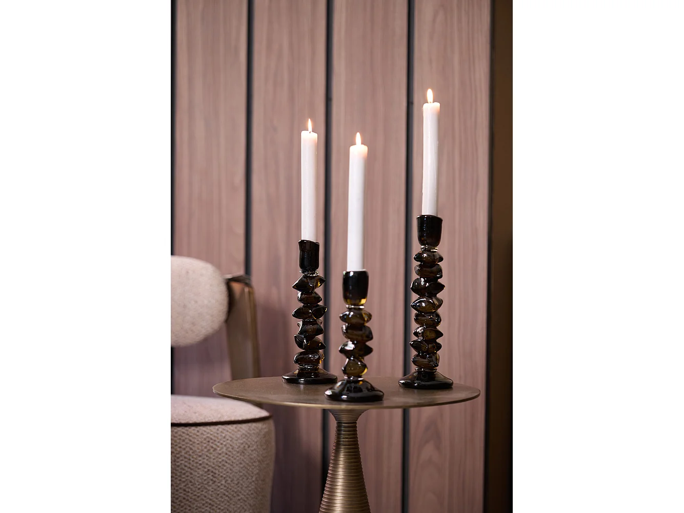 Bougeoir ESTIVA - Ø11x28,5cm - Vert