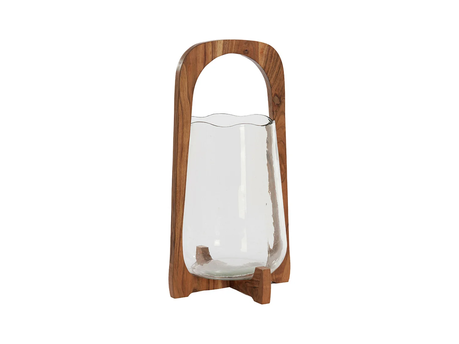 Lanterne ANOSY - Ø26x48cm - Marron