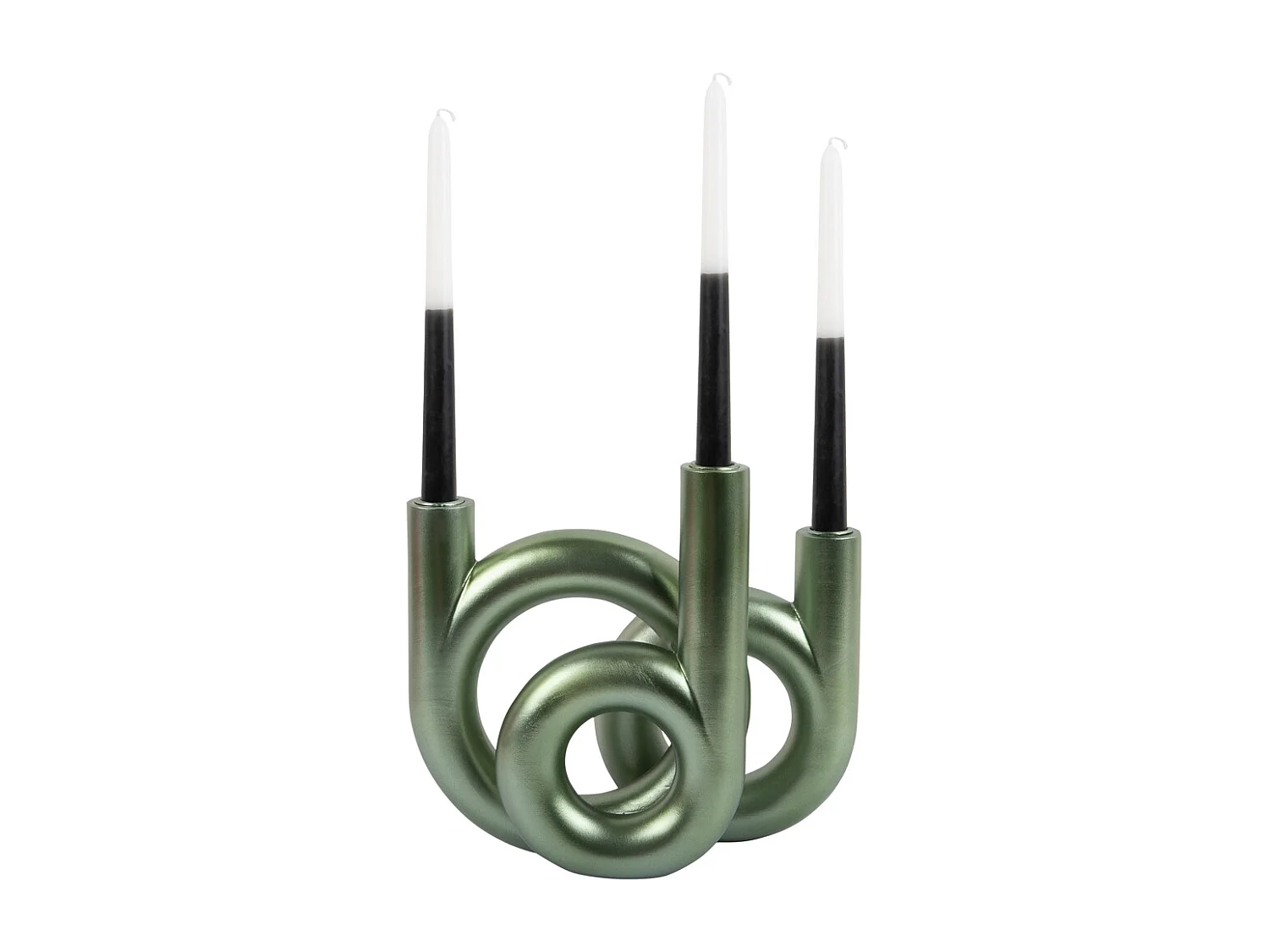 Anneaux pour chandeliers moyens - Vert jungle métallisé