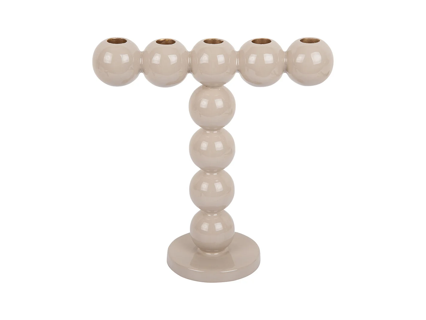 Chandelier Bulles Hautes - Gris Chaud