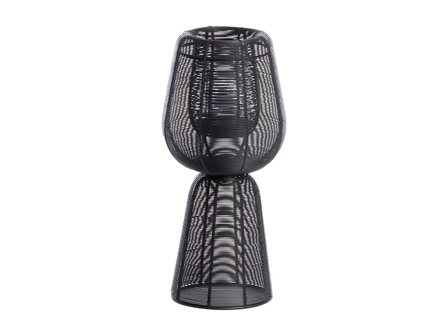 Lanterne FELLINI - Ø18x41,5cm - Noire