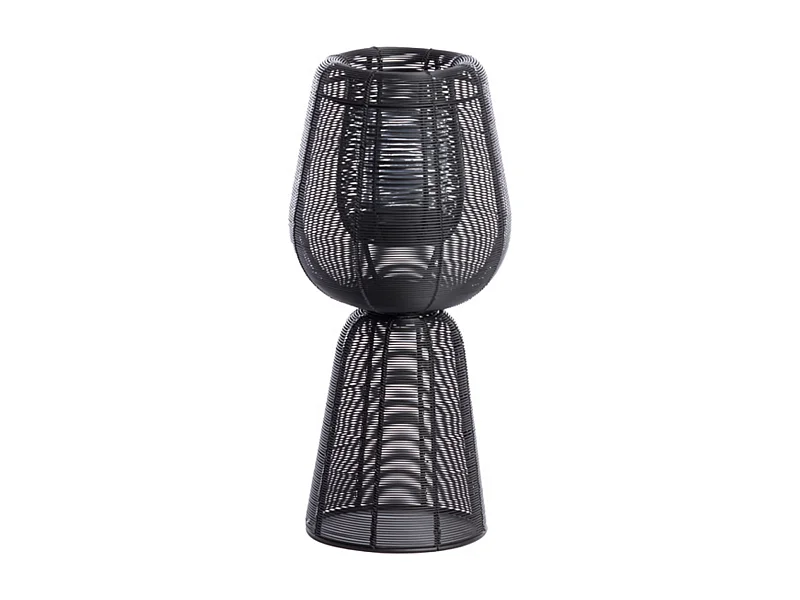 Lanterne FELLINI - Ø18x41,5cm - Noire