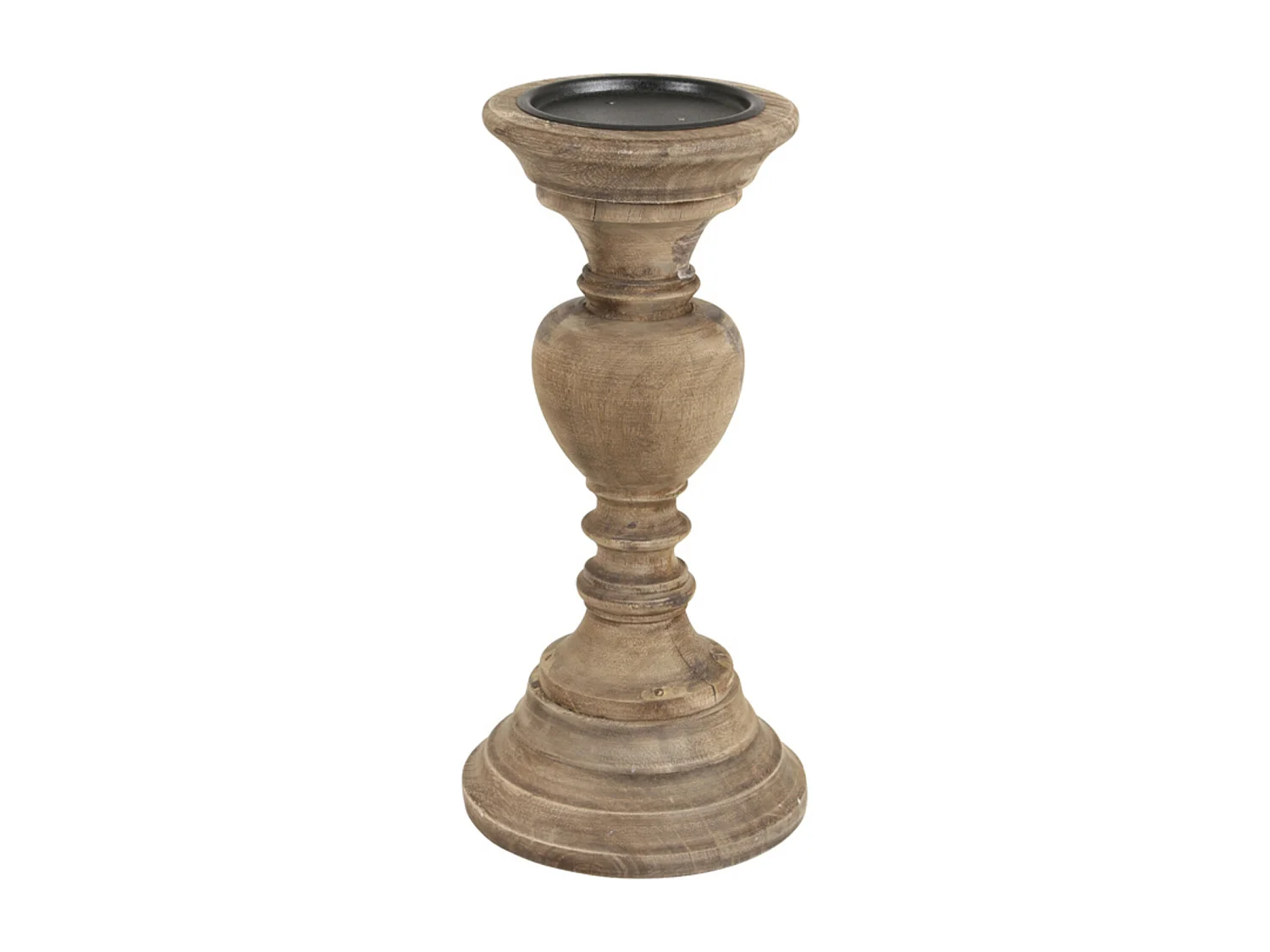 Bougeoir RAVENNA - Ø13x27cm - Marron