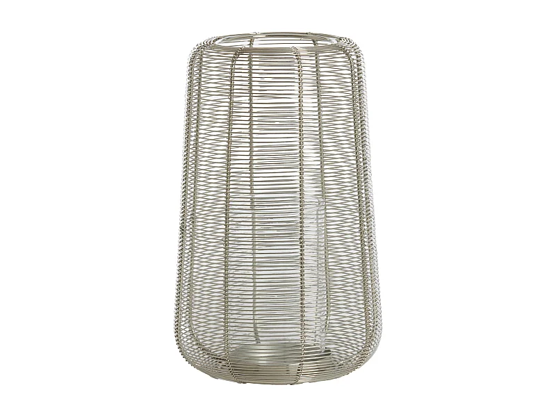 Farol ADETA - Ø19,5x30cm - Plata