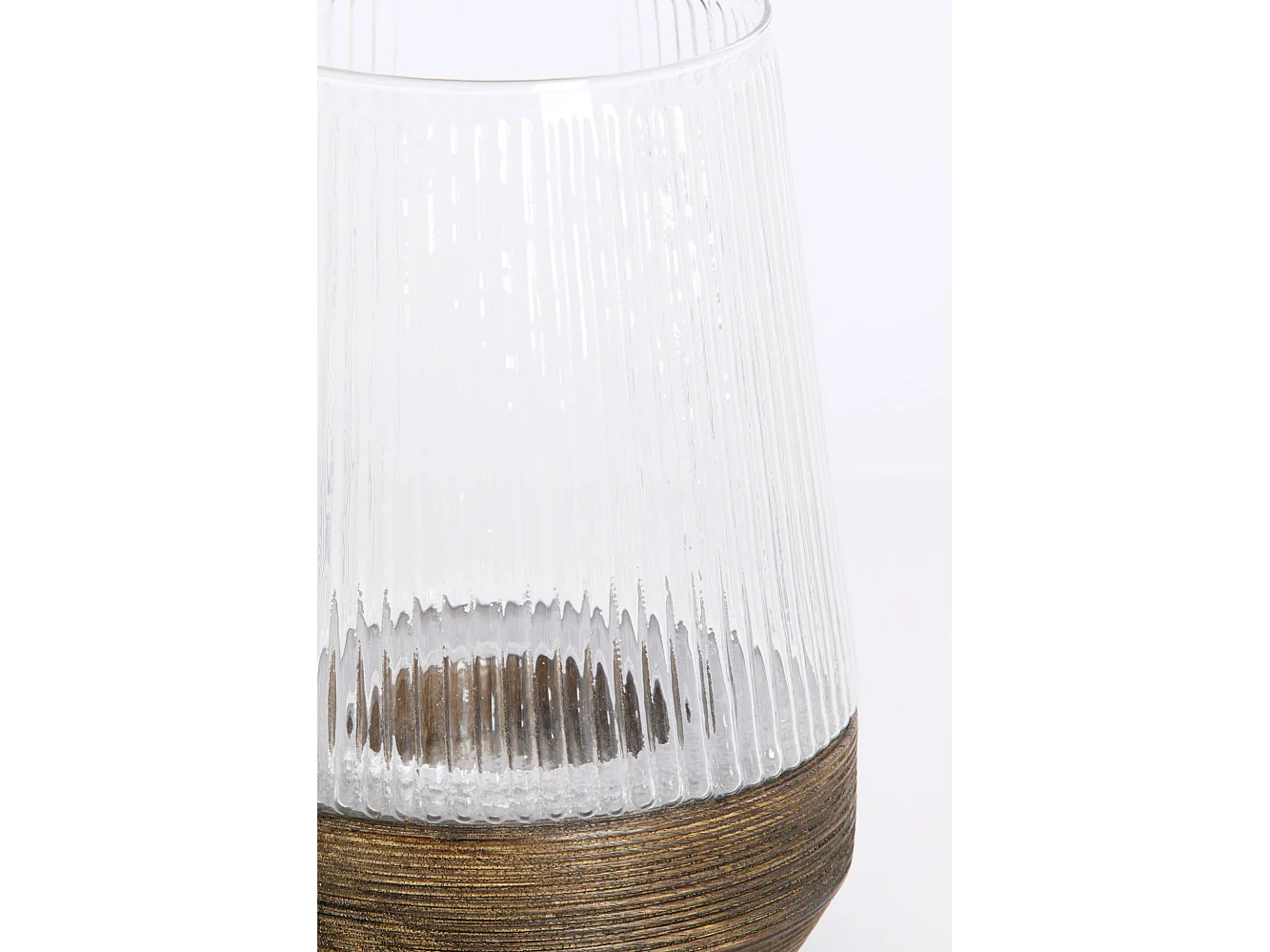 Lanterne MINAS - Ø18x26cm - Marron