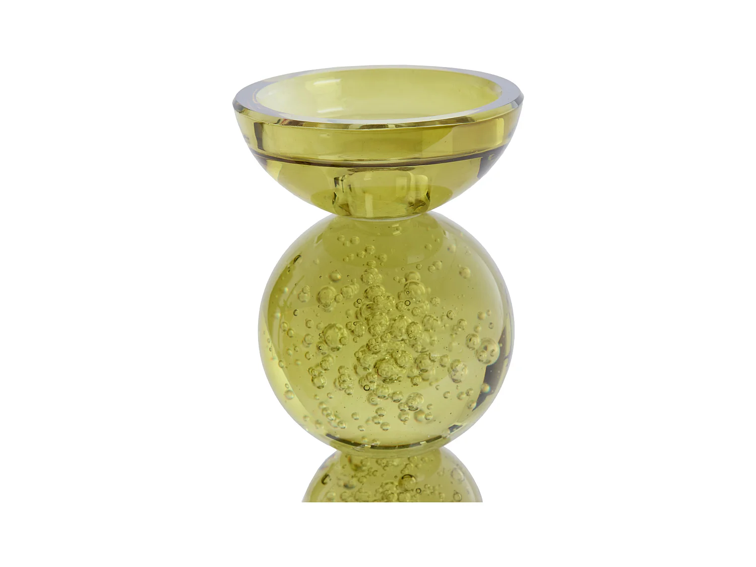 Bougeoir ITINGA - Ø9,5x15,5cm - Vert