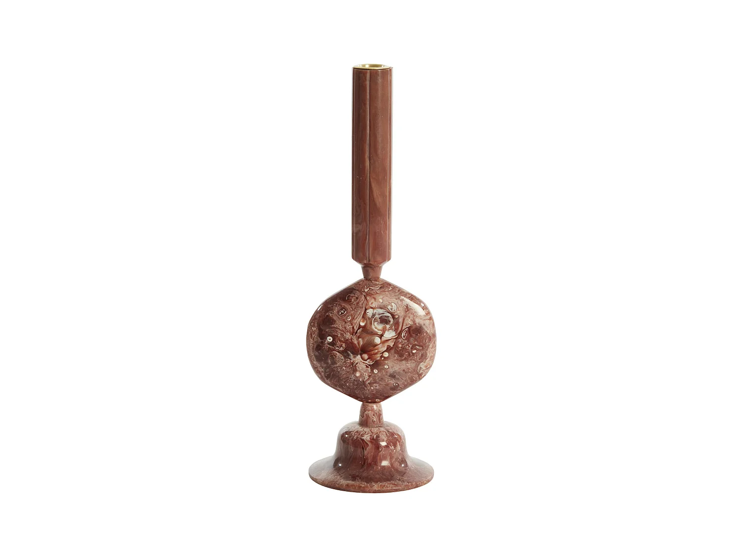 Bougeoir KUMOPA - Ø10x36cm - Rouge