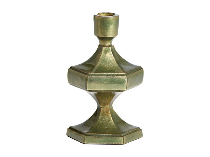 Bougeoir WAMBIRI - 10x9x17cm - Vert