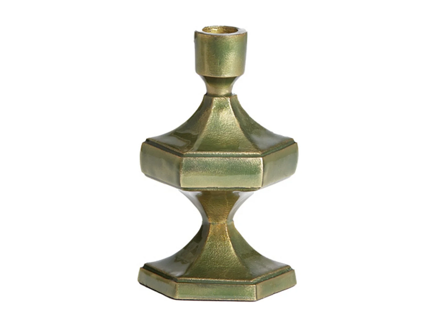 Bougeoir WAMBIRI - 10x9x17cm - Vert