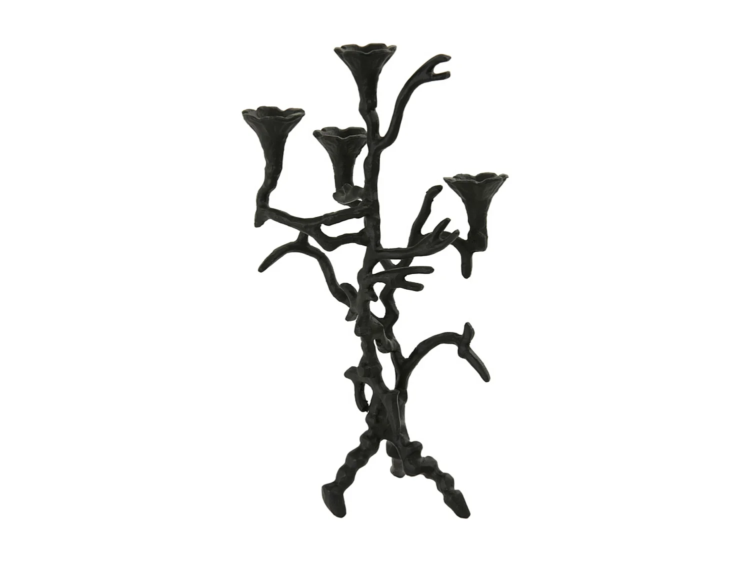 Bougeoir ABAZIA - 22x13x42cm - Noir