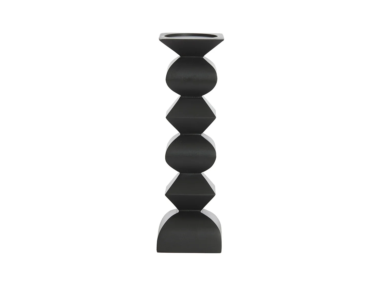 Bougeoir ALVERCA - Ø10,5x33,5cm - Noir