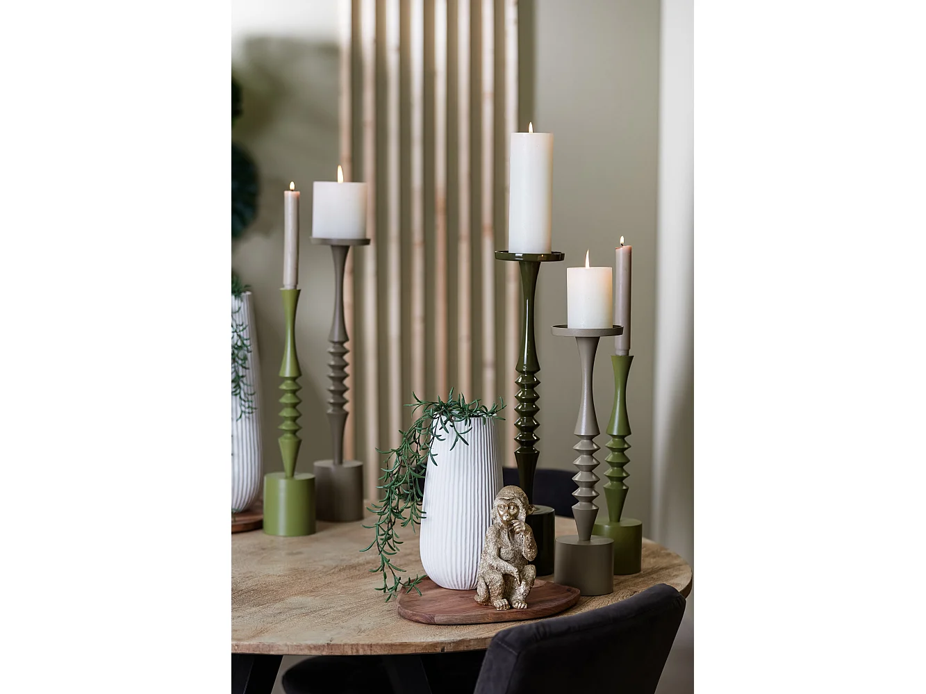 Candelabro MISTRY - Ø11x51cm - Verde