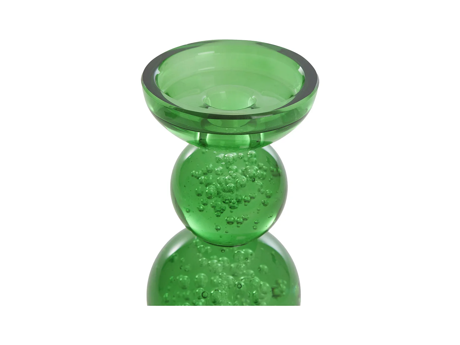 Bougeoir ITINGA - Ø10x26,5cm - Vert