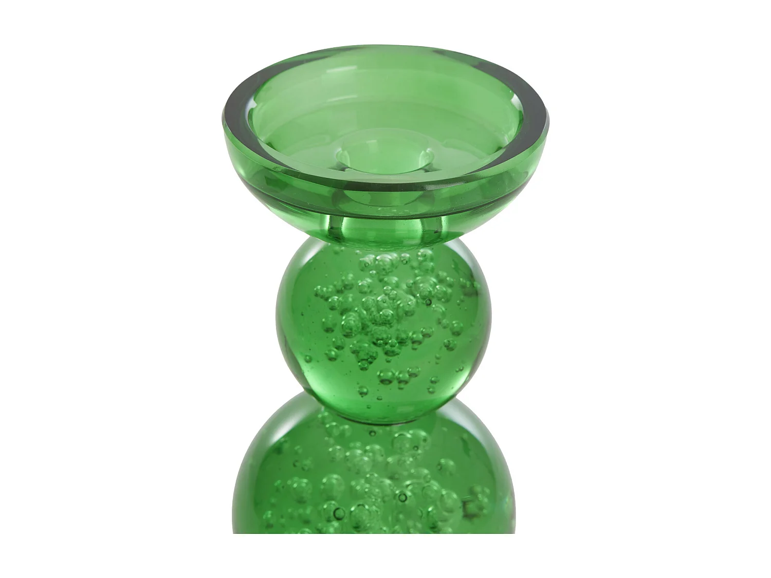 Bougeoir ITINGA - Ø10x26,5cm - Vert