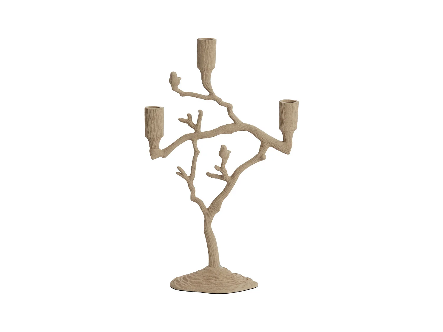 Bougeoir JARDIA - 26x11x42cm - Marron