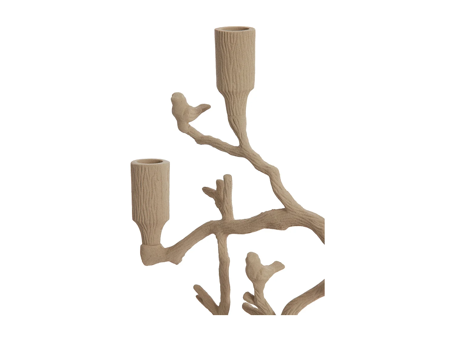 Bougeoir JARDIA - 26x11x42cm - Marron