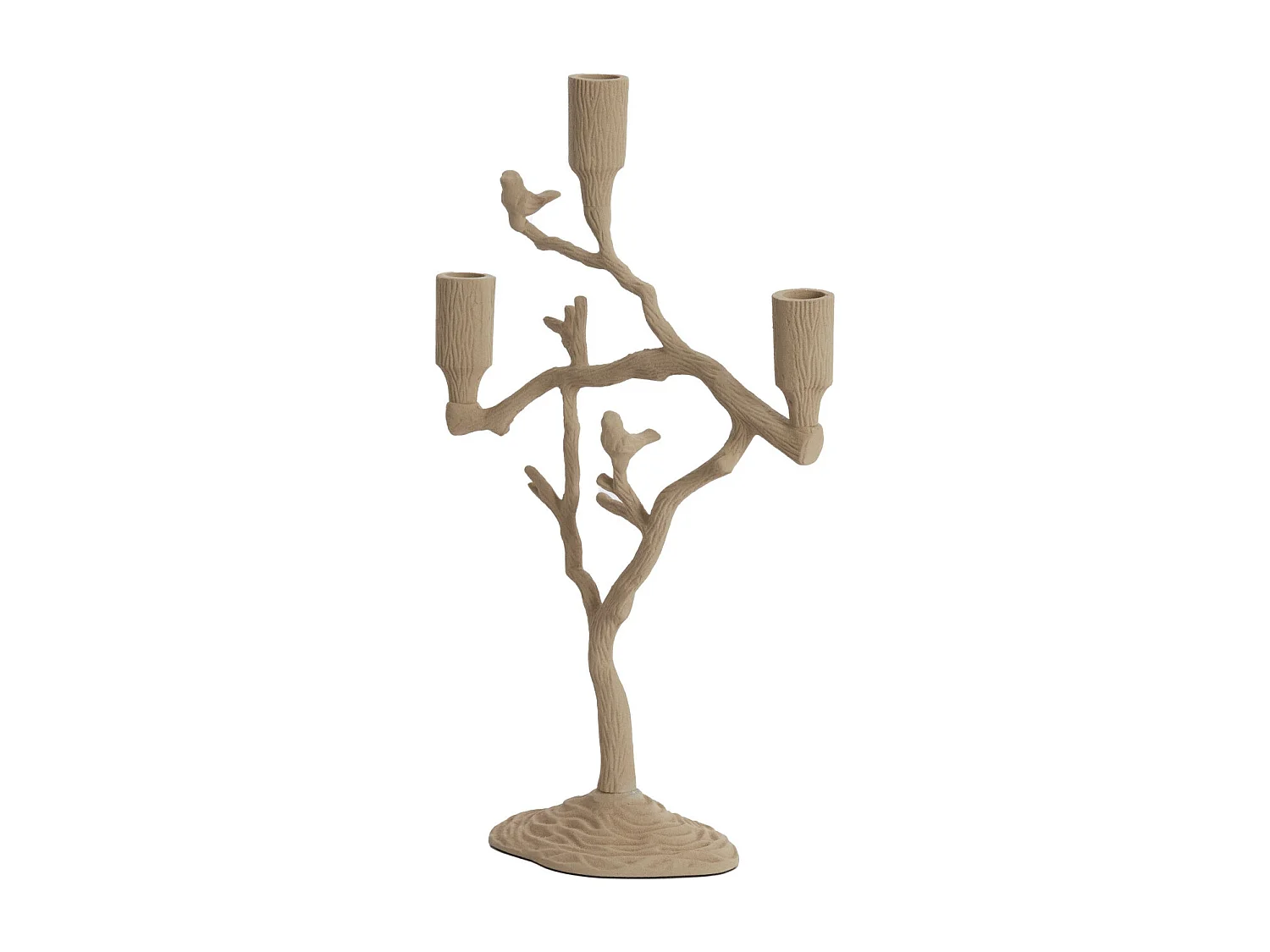 Bougeoir JARDIA - 26x11x42cm - Marron