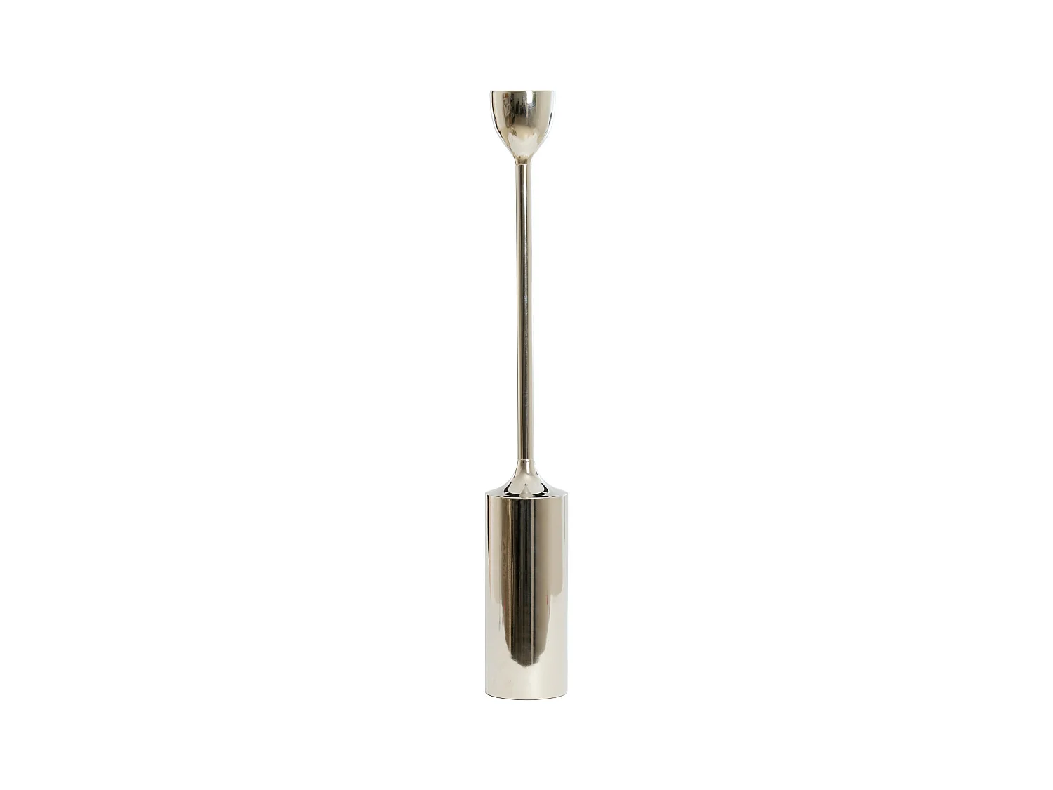 Bougeoir VELEZ - Ø13x90cm - Argent