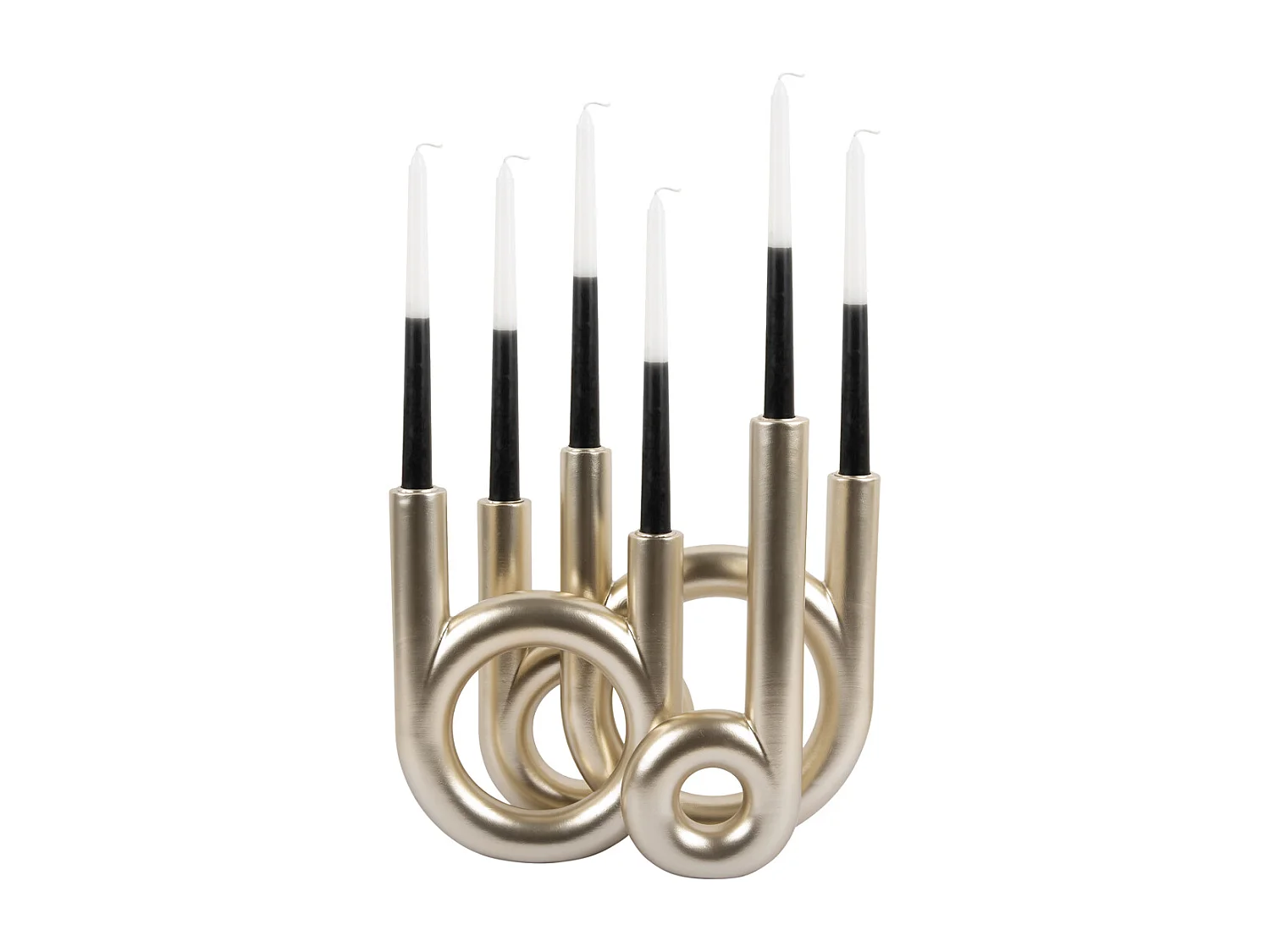 Anillos de candelabro grandes - Oro metalizado