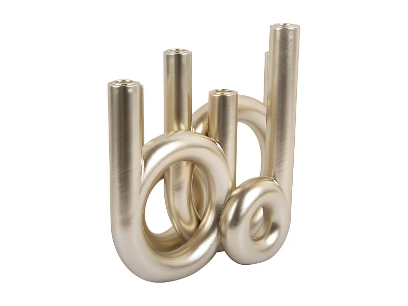 Kerzenständerringe Groß - Metallic Gold
