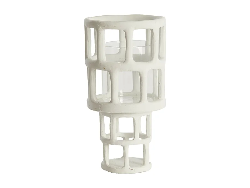 Lanterne ALIMOS - Ø15,5x28,5cm - Blanc