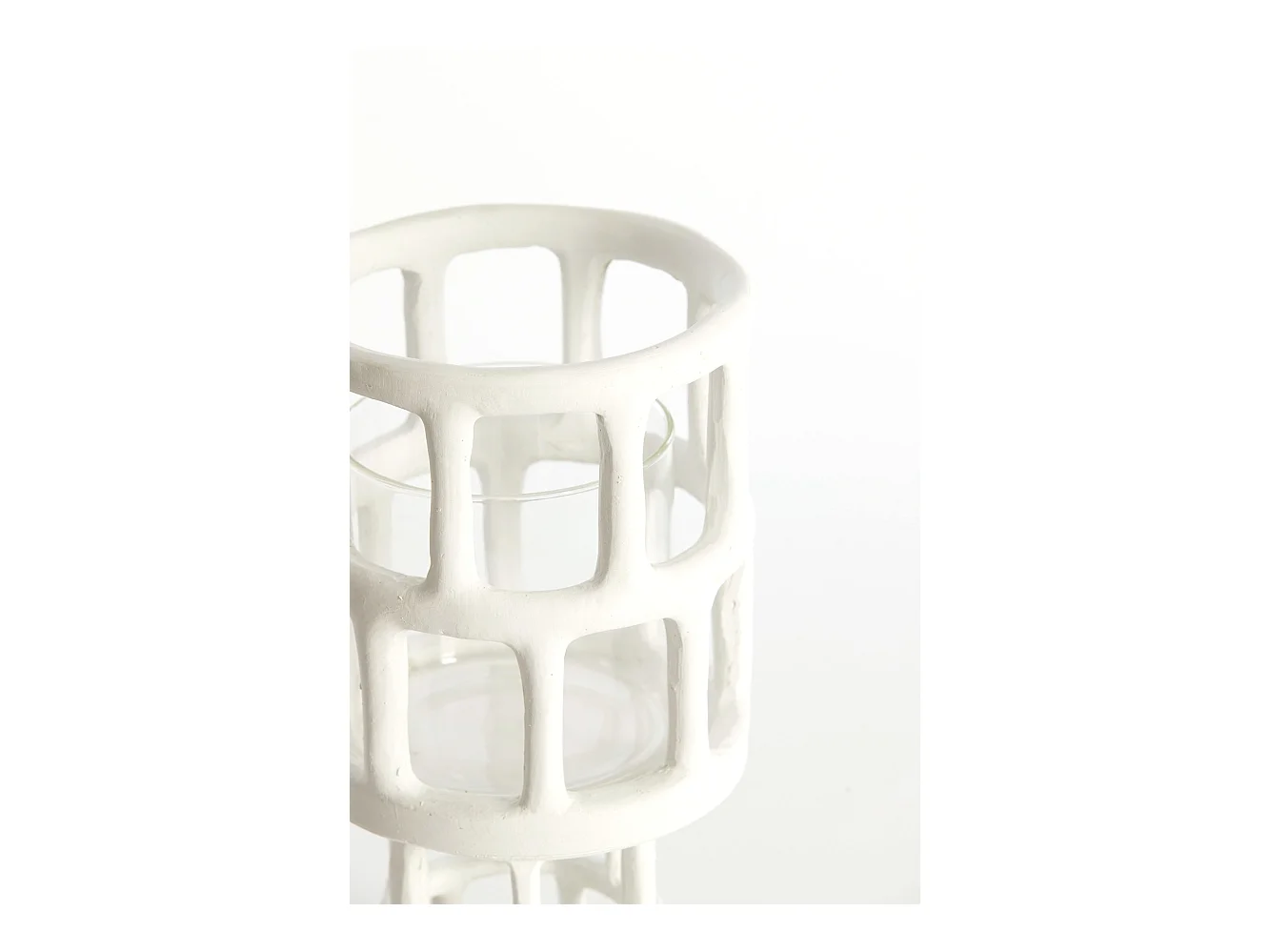 Lanterne ALIMOS - Ø15,5x28,5cm - Blanc