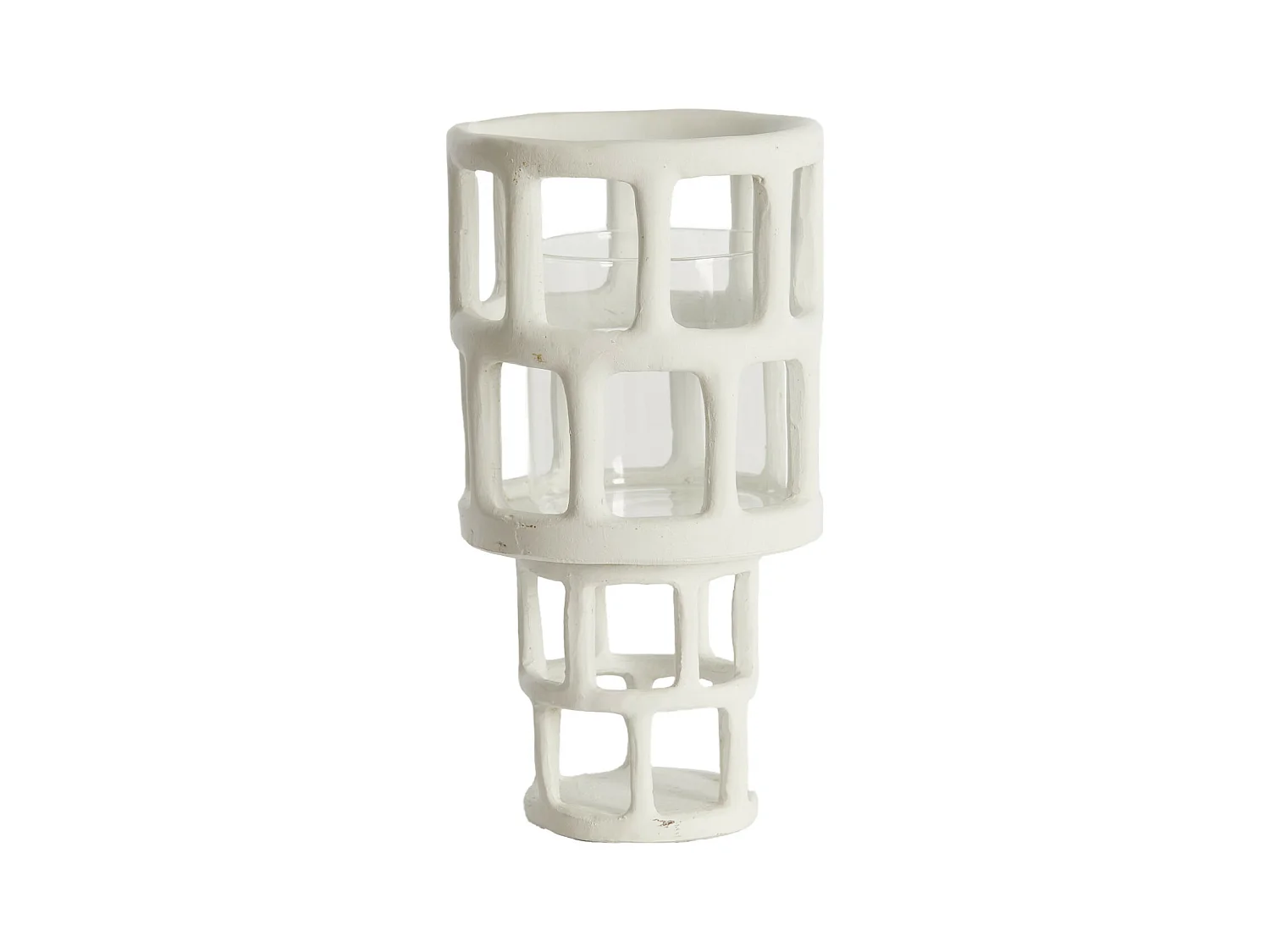 Lanterne ALIMOS - Ø15,5x28,5cm - Blanc