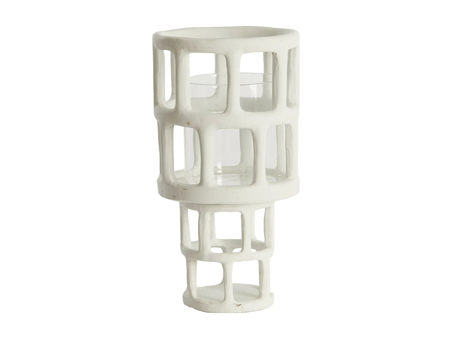 Lanterne ALIMOS - Ø15,5x28,5cm - Blanc