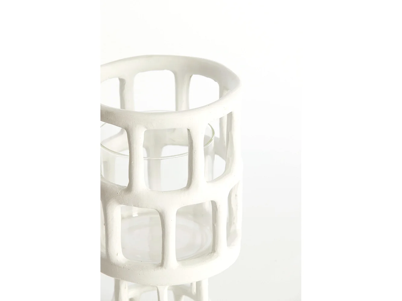 Lanterne ALIMOS - Ø15,5x28,5cm - Blanc