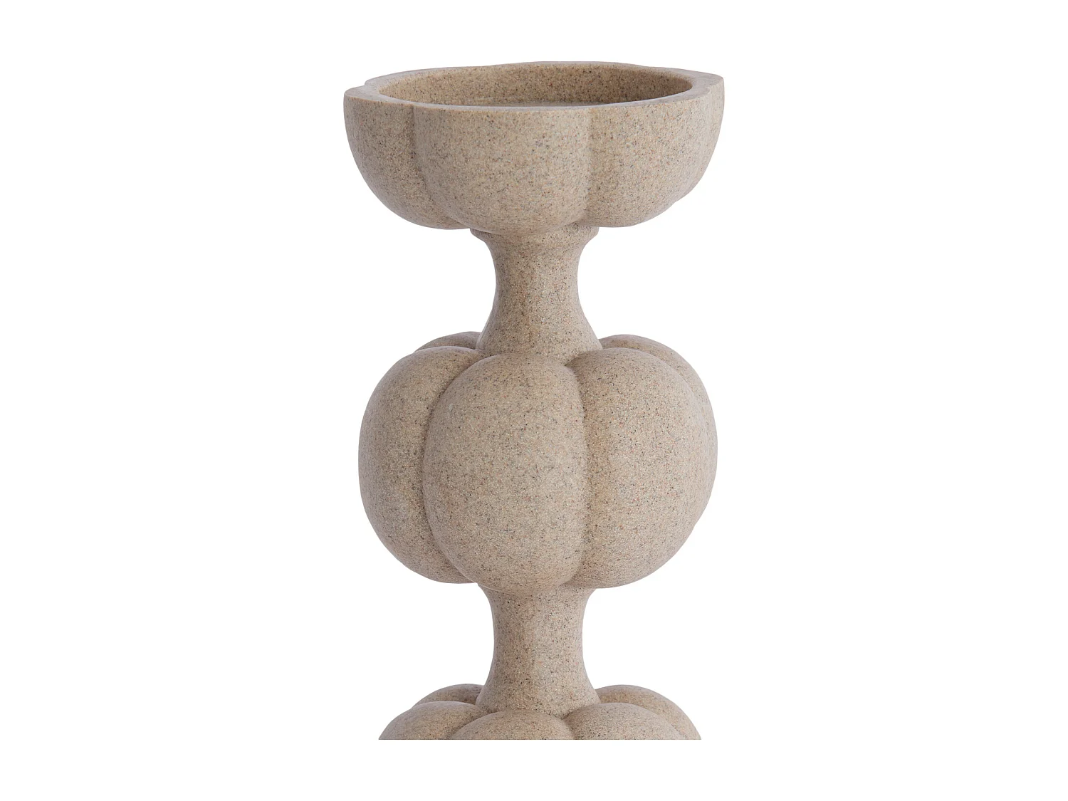 Bougeoir ASTORIA - Ø13x36,5cm - Marron