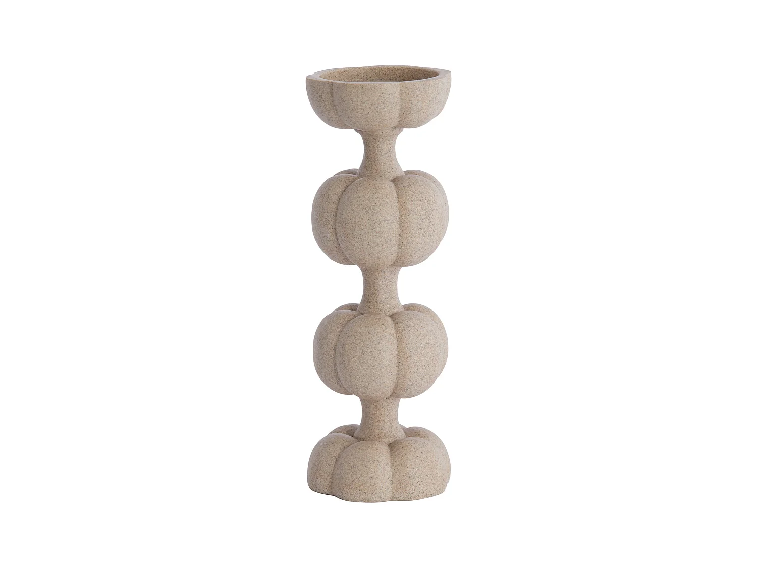 Bougeoir ASTORIA - Ø13x36,5cm - Marron
