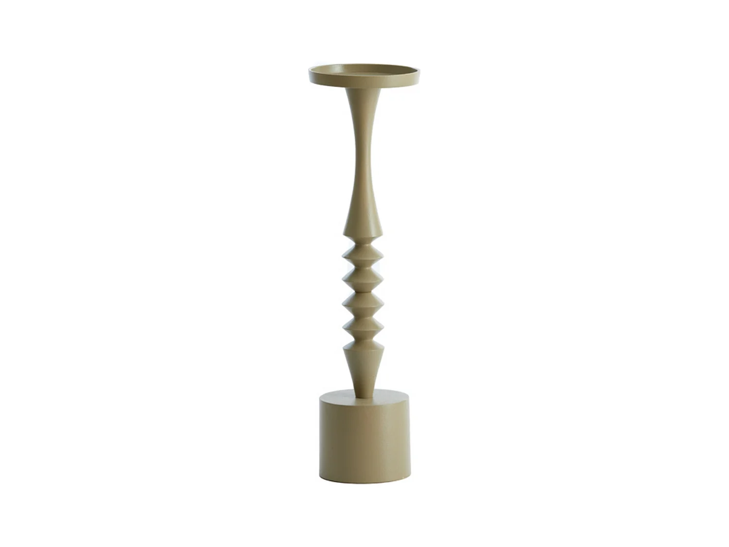 Bougeoir MISTRY - Ø11x40cm - Marron