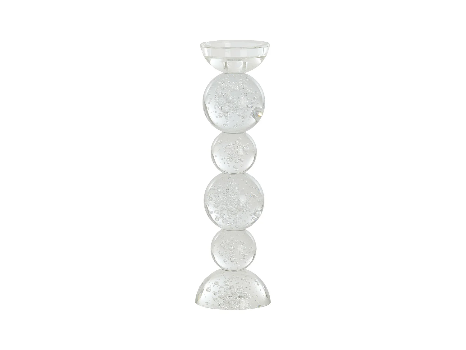 Bougeoir ITINGA - Ø9,5x34cm - Transparent