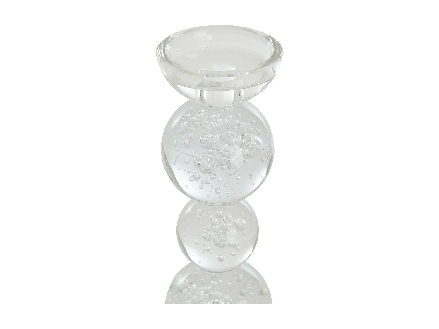 Bougeoir ITINGA - Ø9,5x34cm - Transparent