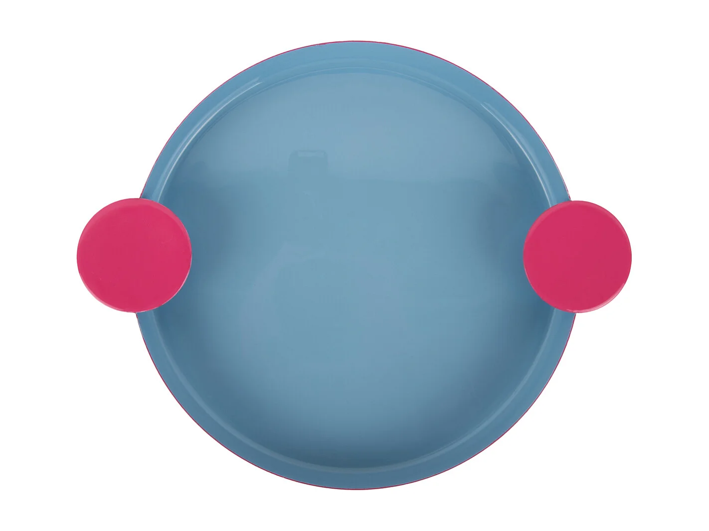 Plateau Double Funky Large - Bleu doux et rose vif