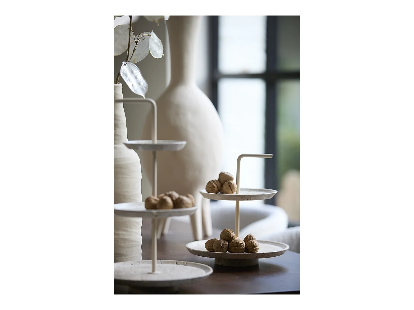 Etagere CAGLIO - Ø24x39cm - Marron