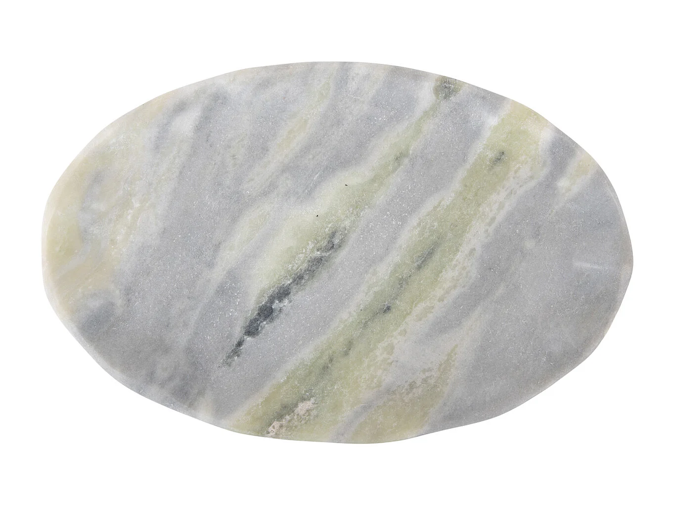 Tablett Waved Oval Medium - Himalaya-Grün