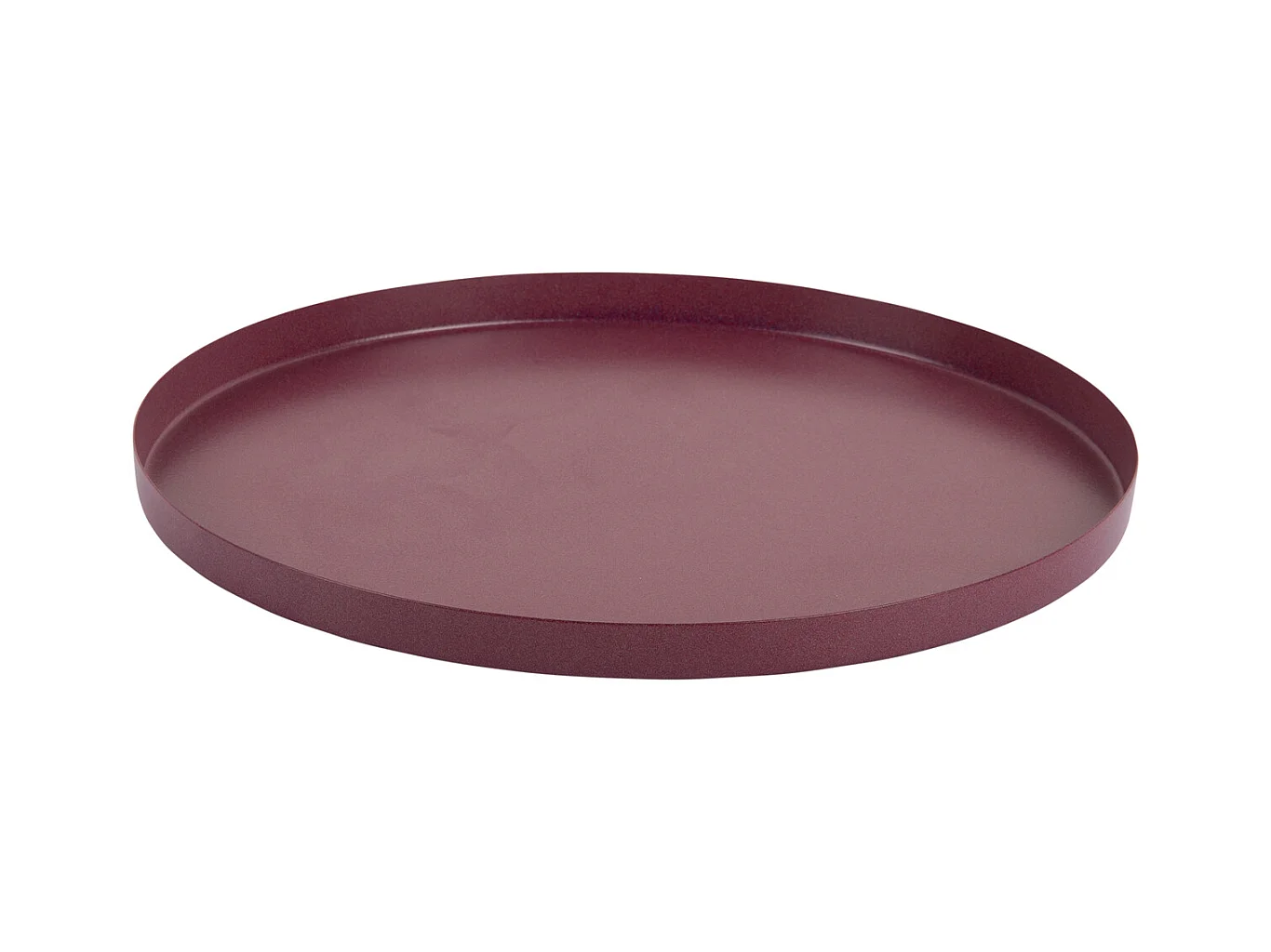 Plateau Servir Rond Extra Petit - Mauve foncé