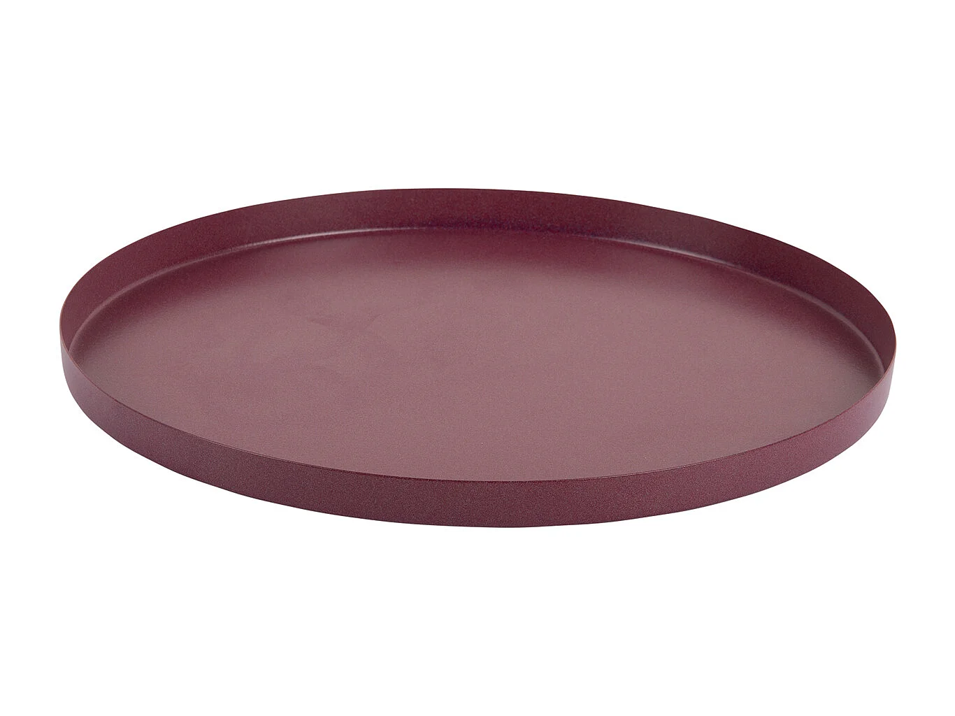 Plateau Servir Rond Extra Petit - Mauve foncé
