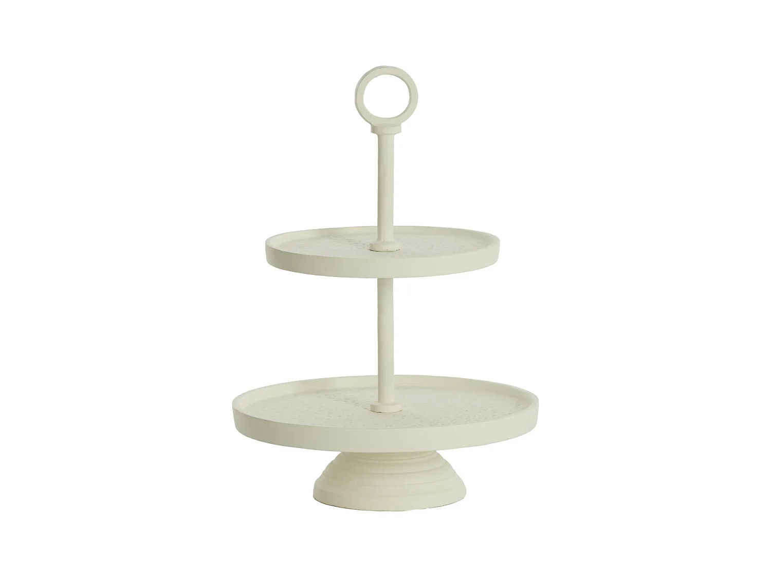 Etagere LUTEK - Ø24x37cm - Blanc