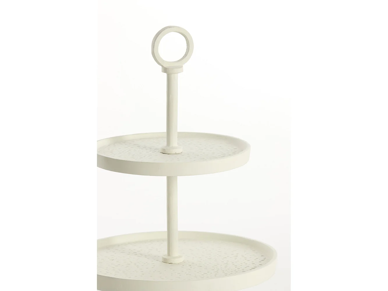 Etagere LUTEK - Ø24x37cm - Blanc