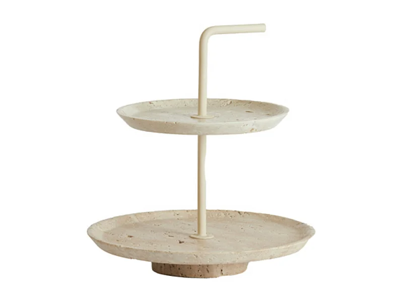 Etagere CAGLIO - Ø24x26cm - Bruin