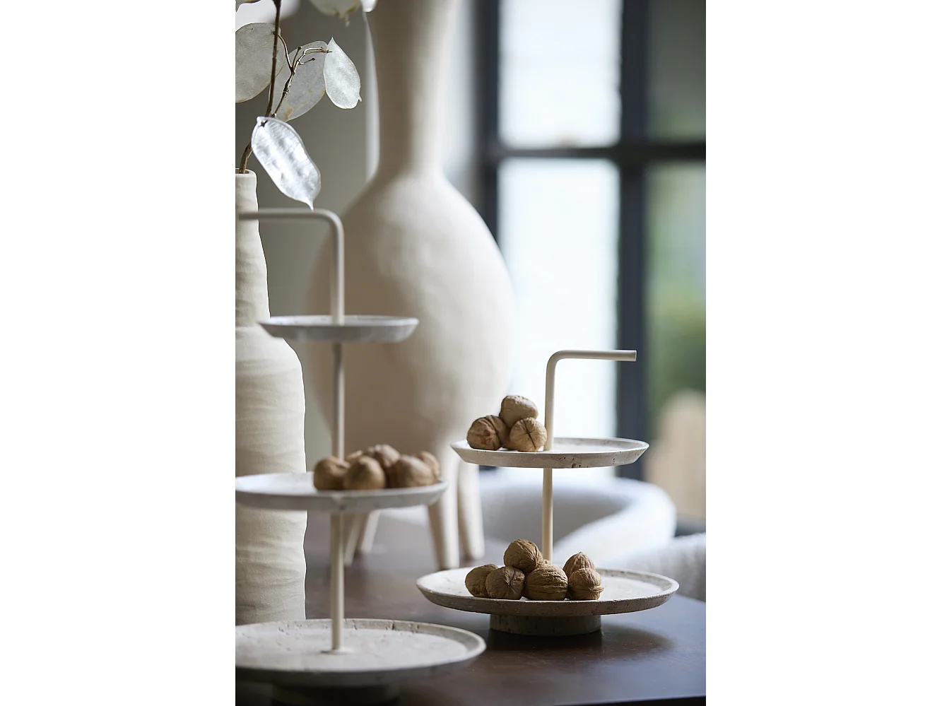 Etagere CAGLIO - Ø24x26cm - Braun