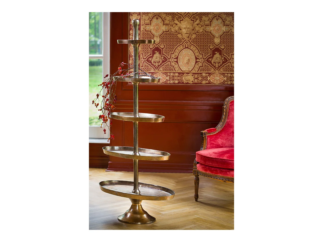 Etagere PRATO - 83x41x170cm - Brons