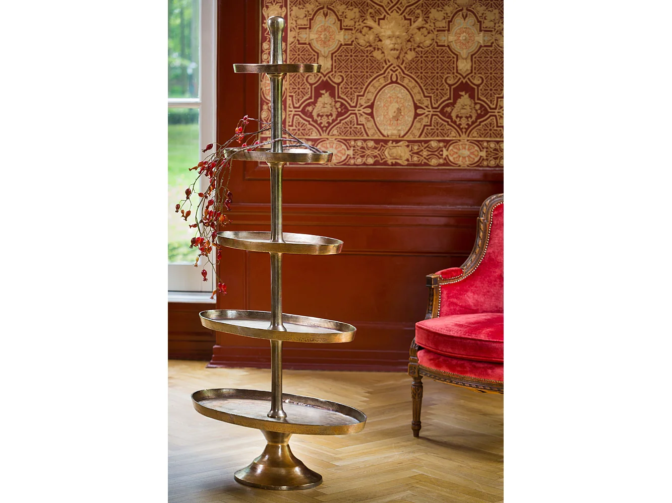 Etagere PRATO - 83x41x170cm - Bronze