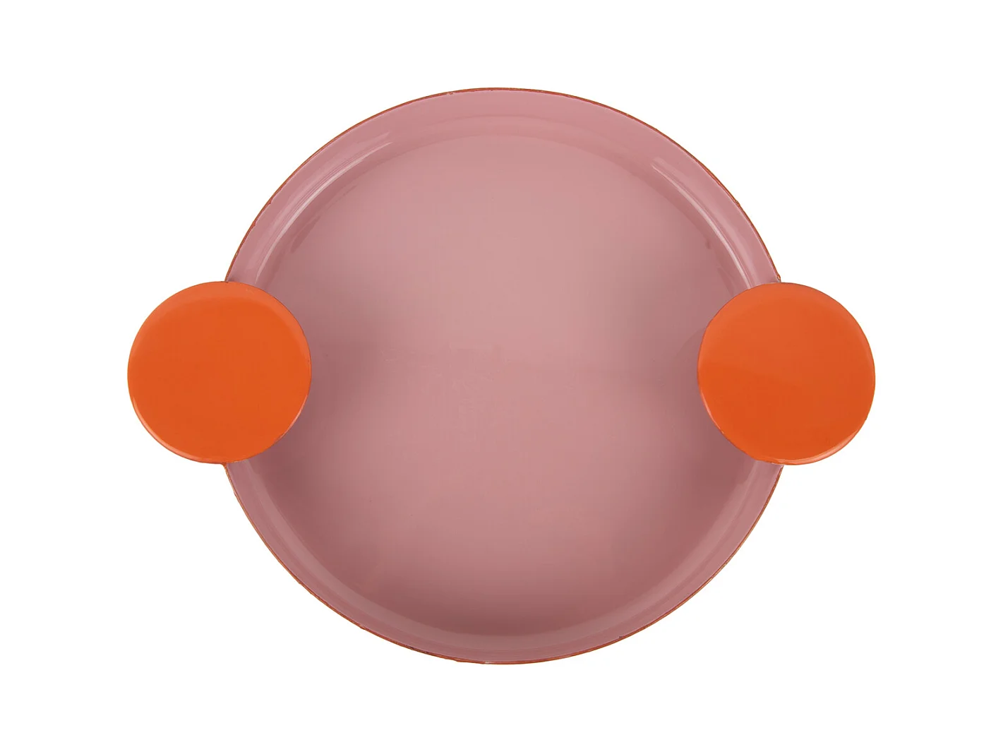 Plateau Double Funky Large - Rose doux et orange vif